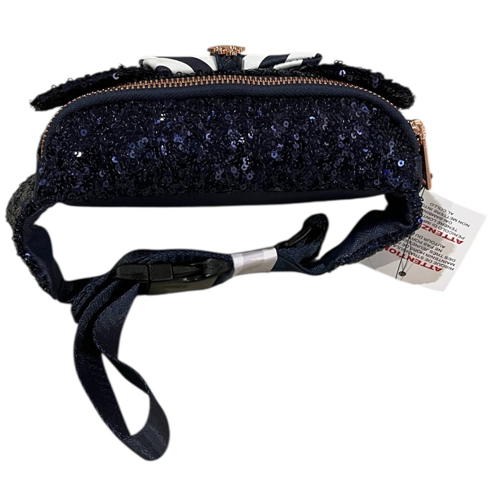 NWT Loungefly • Disney Cruise Line Navy Sequin Belt Bag/Fanny Pack - Picture 7 of 8